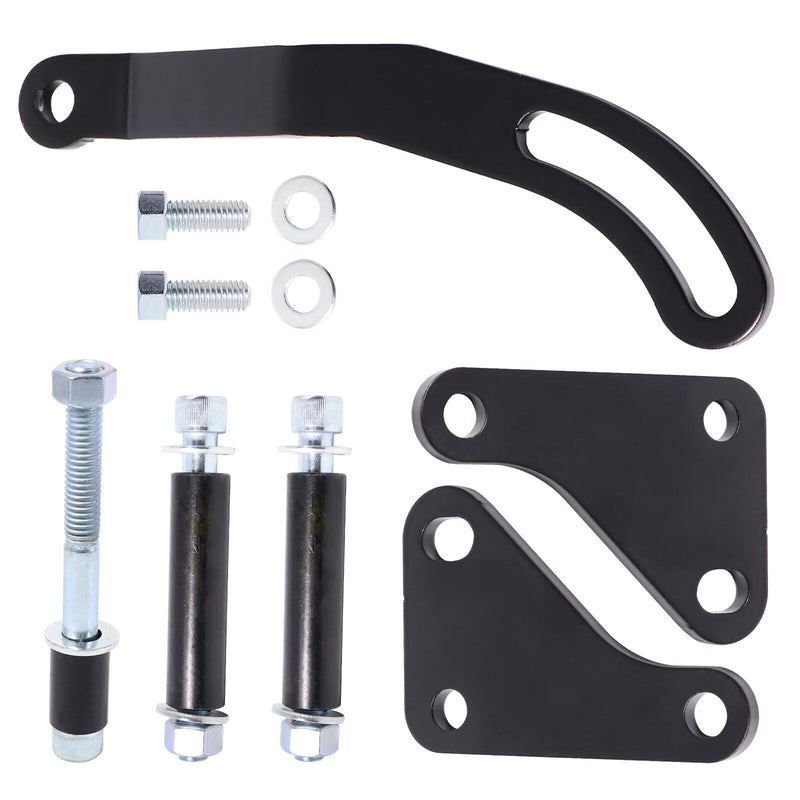 DURAFORCE SBC Black Saginaw Power Steering Pump Mounting Bracket For LWP SWP SB Chevy 327