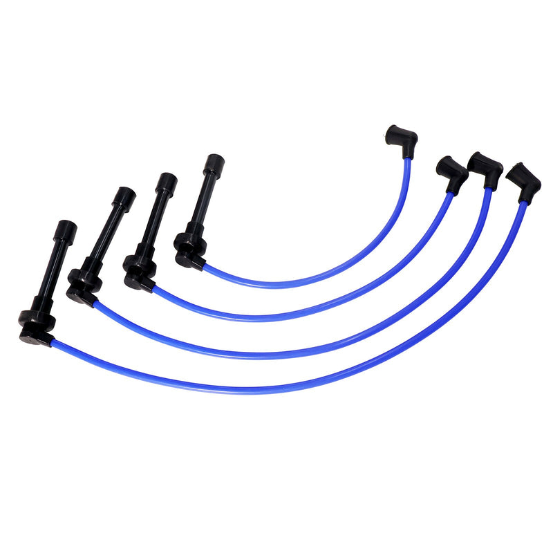 DURAFORCE 4Pcs Spark Plug Wires 32722P2FA03 Fit for Honda Civic 1.6L L4 1.5L SOHC CNG
