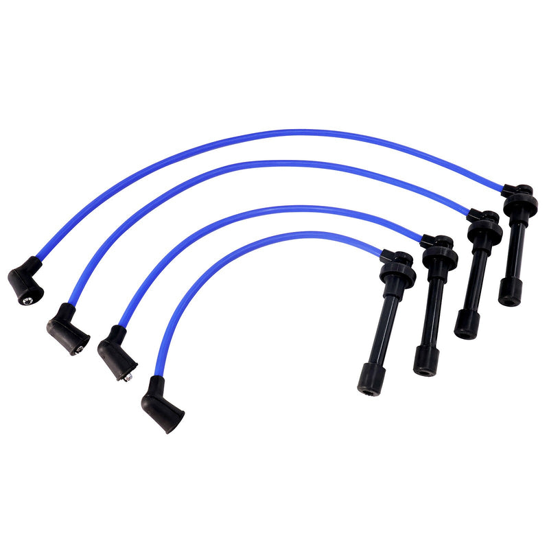 DURAFORCE 4Pcs Spark Plug Wires 32722P2FA03 Fit for Honda Civic 1.6L L4 1.5L SOHC CNG