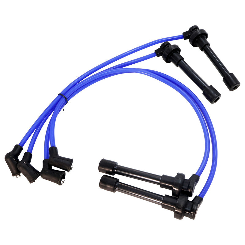 DURAFORCE 4Pcs Spark Plug Wires 32722P2FA03 Fit for Honda Civic 1.6L L4 1.5L SOHC CNG