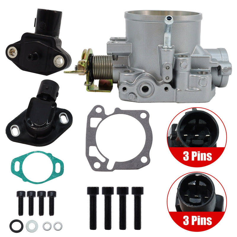 DURAFORCE Throttle Body 70mm W/ TPS & MAP Sensor For Honda Civic Integra B/D/F/H B18C B16A