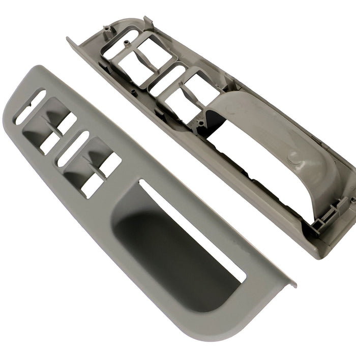 DURAFORCE 6x Door Grab Handle Cover Switch Bezel for VW Jetta Golf Bora MK4 99-04 LHD Gray