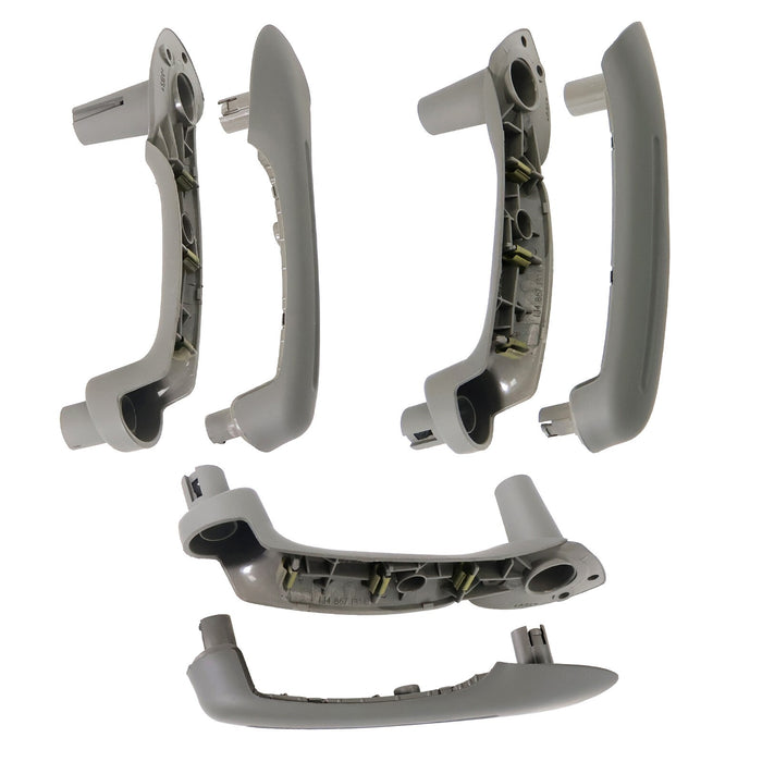 DURAFORCE 6x Door Grab Handle Cover Switch Bezel for VW Jetta Golf Bora MK4 99-04 LHD Gray