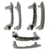 DURAFORCE 6x Door Grab Handle Cover Switch Bezel for VW Jetta Golf Bora MK4 99-04 LHD Gray