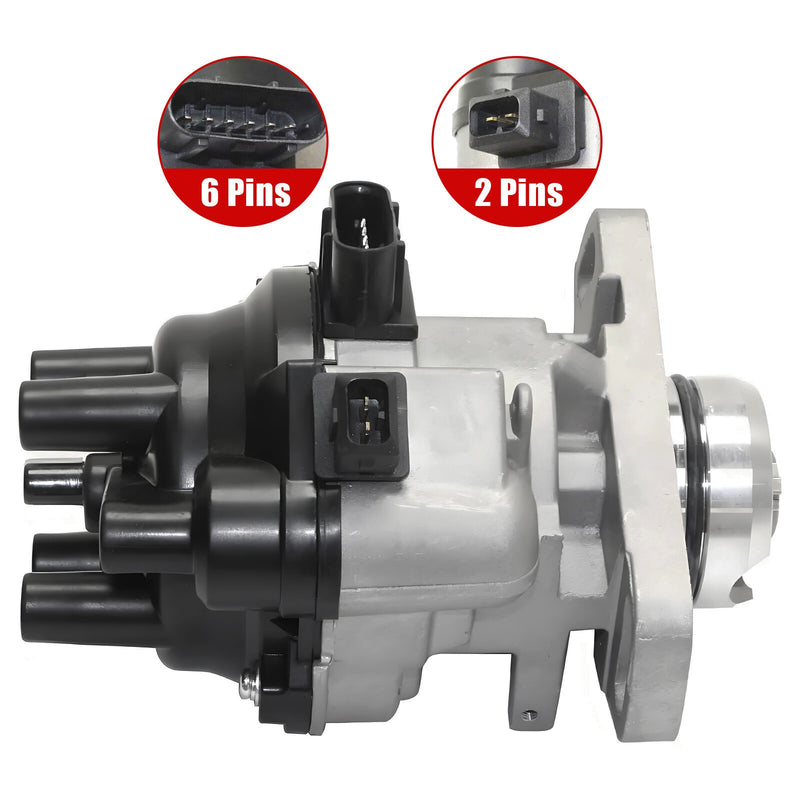DURAFORCE 6T57171 1x Ignition Distributor Assembled For Dodge Eagle Mitsubishi 1.5L
