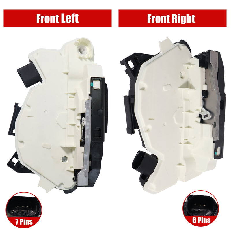 DURAFORCE 5N1837015F 2X New Front LH & RH Door Lock Actuator for VW Tiguan CC L4 2.0L
