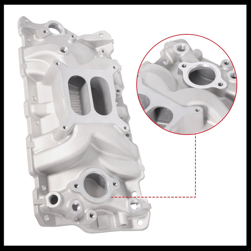 DURAFORCE Aluminum Dual Plane RPM Intake For 55-86 SBC Small Block Chevy 350 383 400