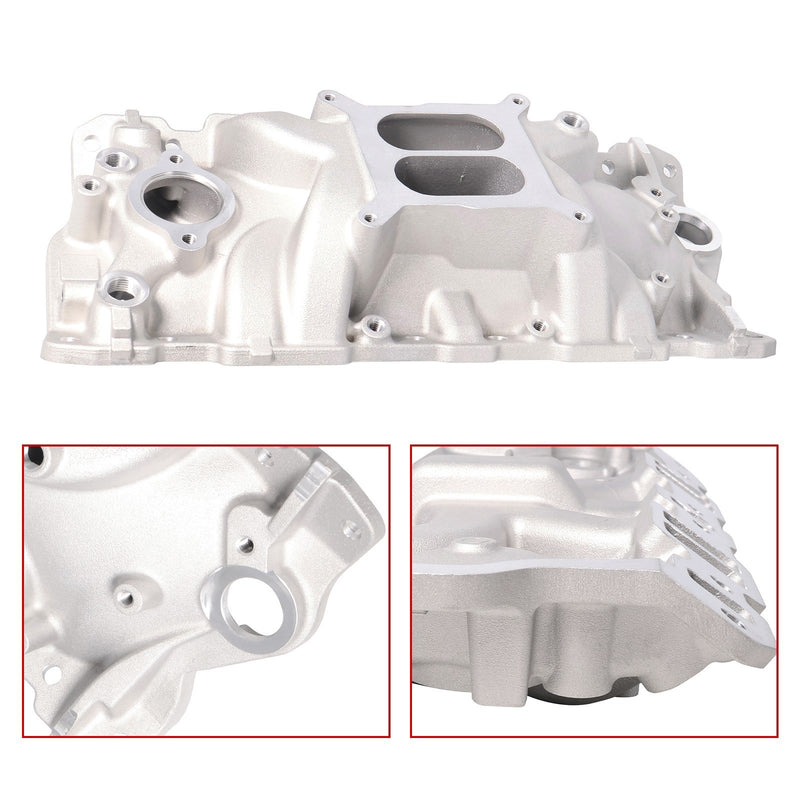 DURAFORCE Aluminum Dual Plane RPM Intake For 55-86 SBC Small Block Chevy 350 383 400