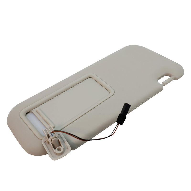 DURAFORCE Right Side Gray Sun Visor W/ Light &Clip For Mazda 3 2010-2013 BBM369270C75