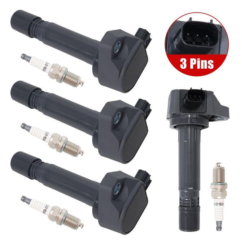 DURAFORCE 4Pcs Ignition Coils & Spark Plugs For Honda CIVIC 1.8L 2006-2011 30520RNAA01 New