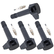 DURAFORCE 4Pcs Ignition Coils & Spark Plugs For Honda CIVIC 1.8L 2006-2011 30520RNAA01 New