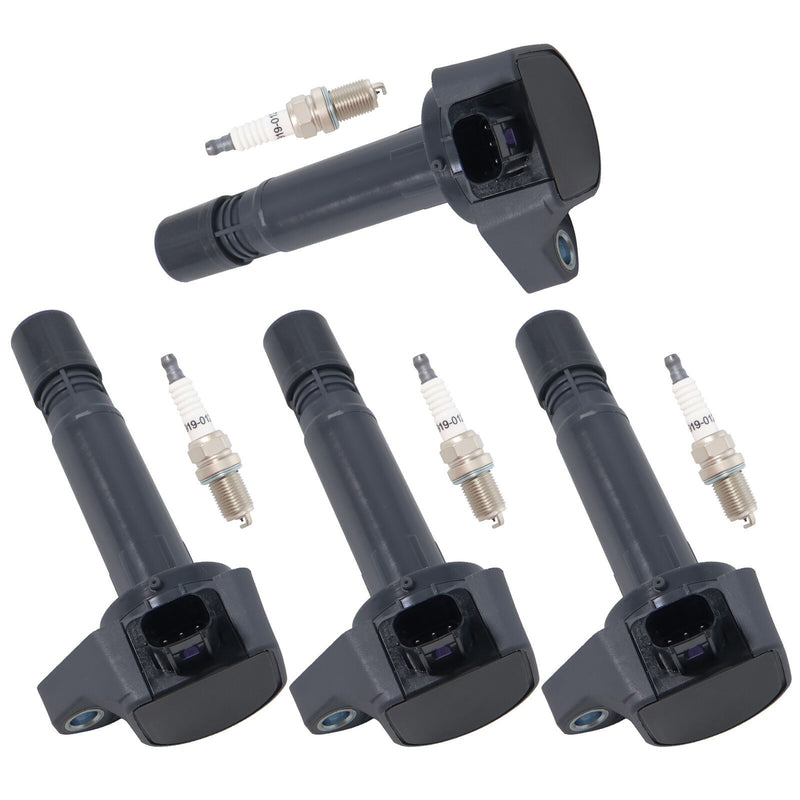 DURAFORCE 4Pcs Ignition Coils & Spark Plugs For Honda CIVIC 1.8L 2006-2011 30520RNAA01 New