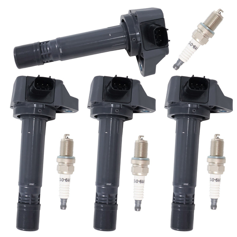 DURAFORCE 4Pcs Ignition Coils & Spark Plugs For Honda CIVIC 1.8L 2006-2011 30520RNAA01 New