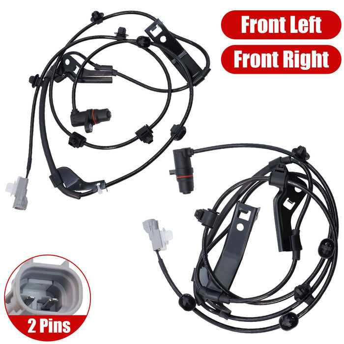 DURAFORCE 2 X Front Left & Right ABS Wheel Speed Sensor for Toyota Hilux Vigo 2.7L 04 - 12