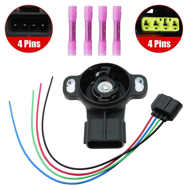 DURAFORCE 8945222080 NEW FOR TOYOTA 4RUNNER SUPRA TACOMA THROTTLE SENSOR 4 Wires Connector