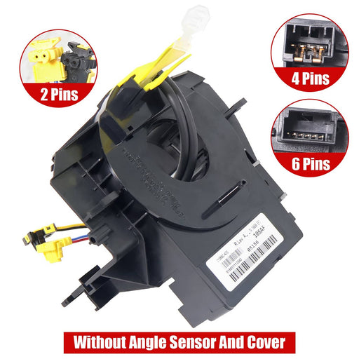 DURAFORCE Without Angle Sensor Without Cover Clock Spring For Chrysler Jeep Dodge 07-18