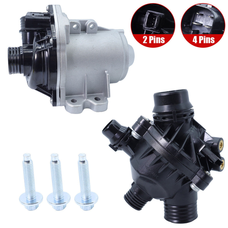 DURAFORCE Thermostat & ARP Electric Engine Water Pump 11517632426 for BMW 1 3 5 Z4 Series