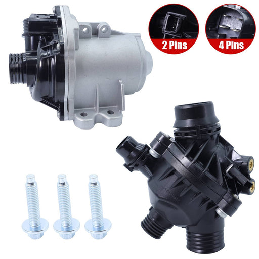 DURAFORCE Thermostat & ARP Electric Engine Water Pump 11517632426 for BMW 1 3 5 Z4 Series
