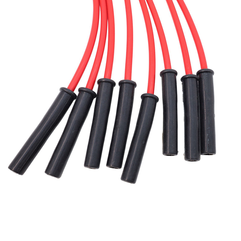 DURAFORCE For Ford Big Block FE 351C 8.5 mm 8x Red HEI Distributors Spark Plug Wire Set