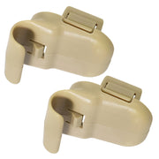 DURAFORCE For Mazda 3 Mazda 6 Mazda MPV 2X Sun Visor Clip Beige NEW LC6269261B30