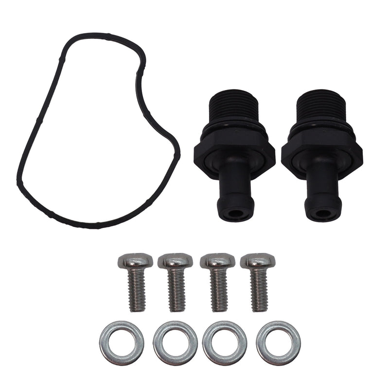 DURAFORCE Aluminum Red Valve Covers Kit for Nissan Armada Titan Pathfinder QX56 5.6L 04-16
