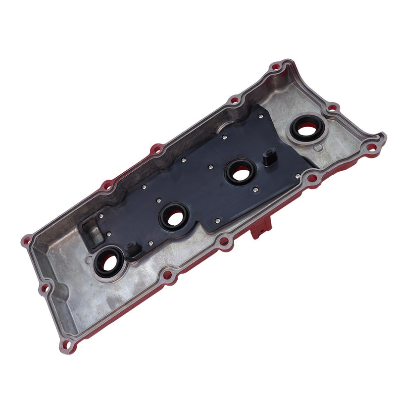 DURAFORCE Aluminum Red Valve Covers Kit for Nissan Armada Titan Pathfinder QX56 5.6L 04-16