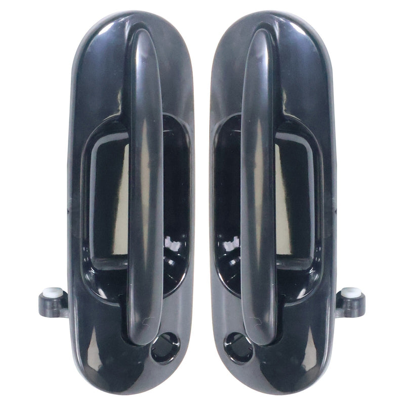 DURAFORCE 2Pcs for 97-01 Honda CR-V Black Exterior Front Right&Left Side Door Handles