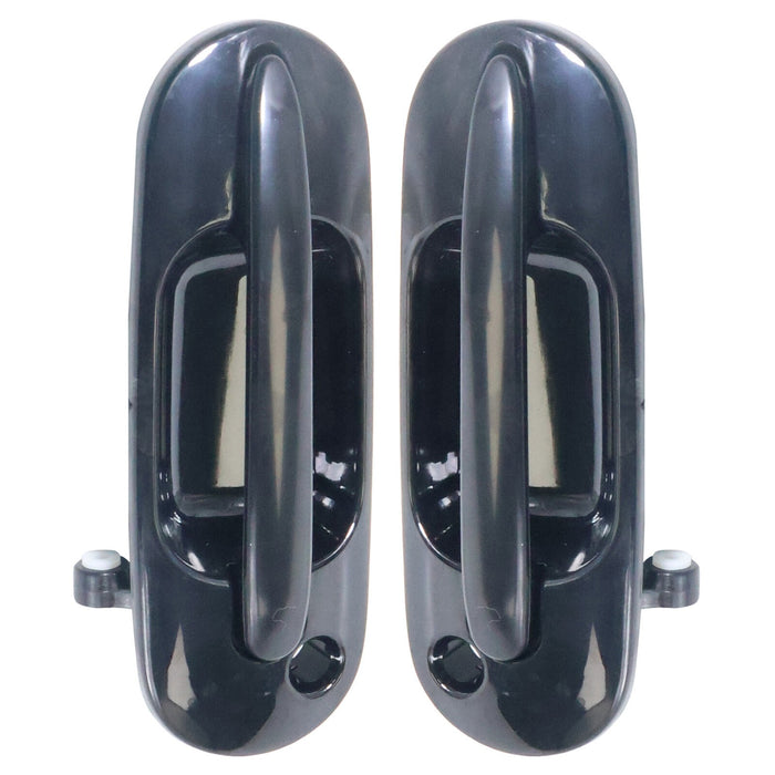 DURAFORCE 2Pcs for 97-01 Honda CR-V Black Exterior Front Right&Left Side Door Handles
