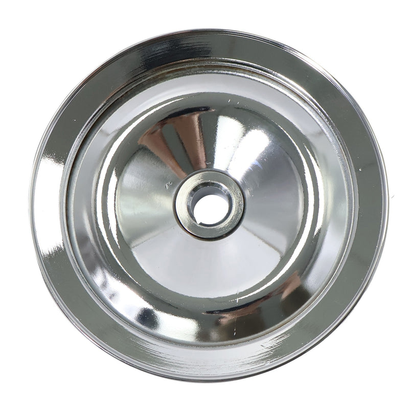 DURAFORCE Chevy Power Steering Pulley Saginaw Pump Keyway Style 1 Groove Chrome