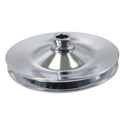 DURAFORCE Chevy Power Steering Pulley Saginaw Pump Keyway Style 1 Groove Chrome