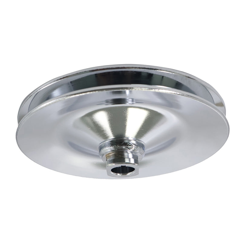 DURAFORCE Chevy Power Steering Pulley Saginaw Pump Keyway Style 1 Groove Chrome