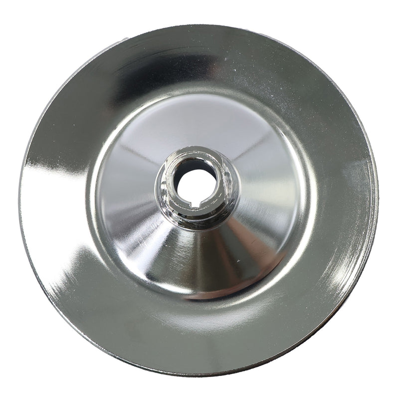 DURAFORCE Chevy Power Steering Pulley Saginaw Pump Keyway Style 1 Groove Chrome