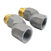 DURAFORCE For Fuel Swivel Fuel Transfer Hose 2Pcs 1" Fuel Hose 360° Rotating Connector New