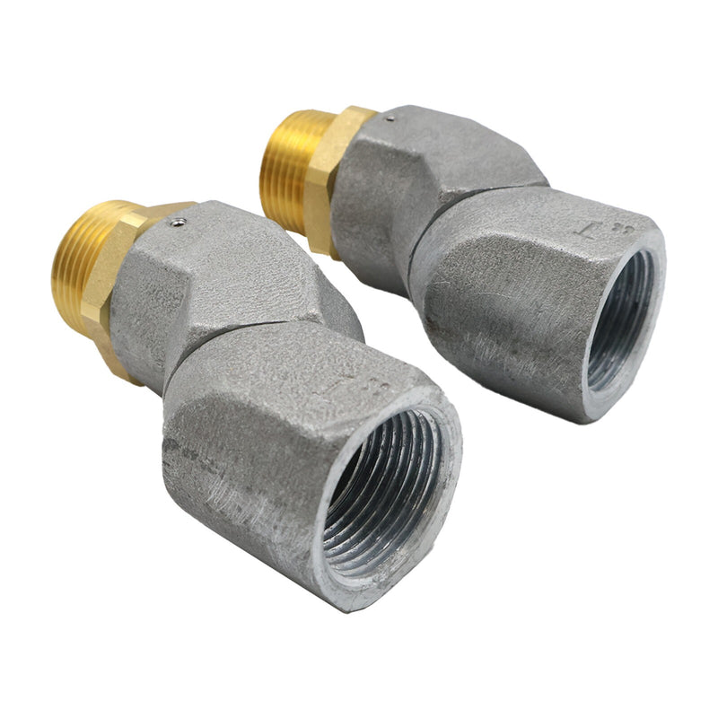 DURAFORCE For Fuel Swivel Fuel Transfer Hose 2Pcs 1" Fuel Hose 360° Rotating Connector New