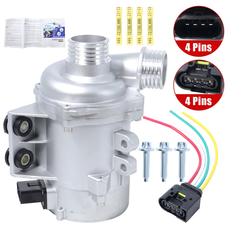 DURAFORCE Electric Engine Water Pump w/ Harness 3 Bolts For BMW X3 330xi 525xi 11517586925