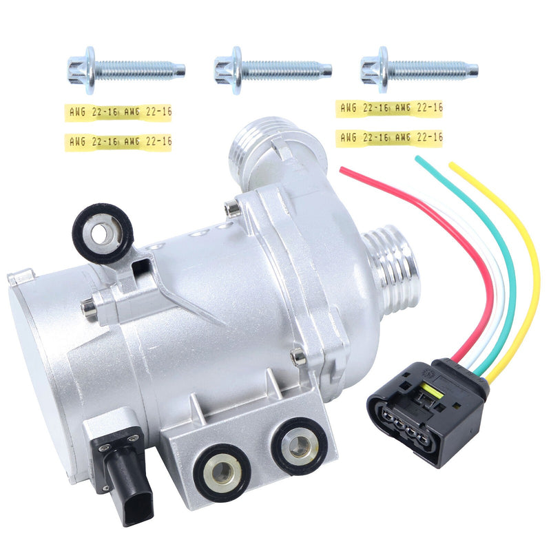 DURAFORCE Electric Engine Water Pump w/ Harness 3 Bolts For BMW X3 330xi 525xi 11517586925