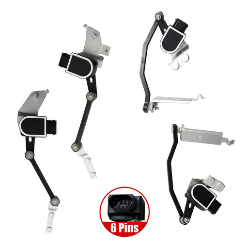 DURAFORCE New 4Pcs Front & Rear Ride Height Level Sensor 30782821 For Volvo S60 V70 XC70