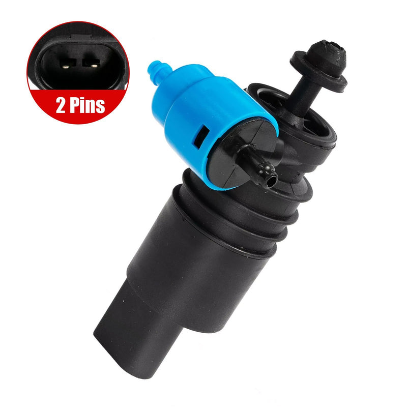 DURAFORCE Twin Outlet Windshield Washer Pump for AUDI A3 8P1 8PA A4 B5 VW Jetta 1J6955651