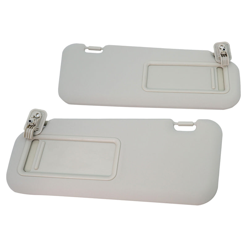 DURAFORCE 2x NEW For 2010-13 Mazda 3 Hatchback Left Driver & Right Passenger Sunvisor Gray