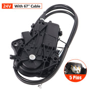 DURAFORCE New 1x Motor Assembly Engine Stop 24V With 67" Cable Fit For ISUZU NPR NPR-HD