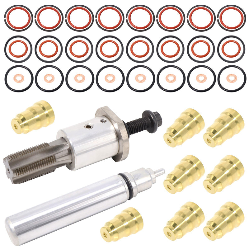 DURAFORCE For 94-03 Ford Powerstroke 7.3L Injector Sleeve Cup Removal Tool & Install Kit