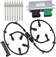DURAFORCE Glow Plugs Harnesses & Controller w/Tool For 04-10 Ford 6.0L Powerstroke Diesel