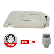DURAFORCE For INFINITI JX35 QX60 Pathfinder Left Driver Side Gray Sun Visor W/Lamp &Clip