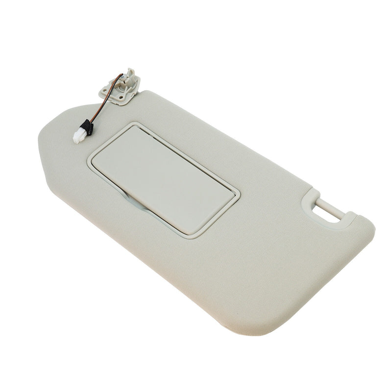 DURAFORCE For INFINITI JX35 QX60 Pathfinder Left Driver Side Gray Sun Visor W/Lamp &Clip