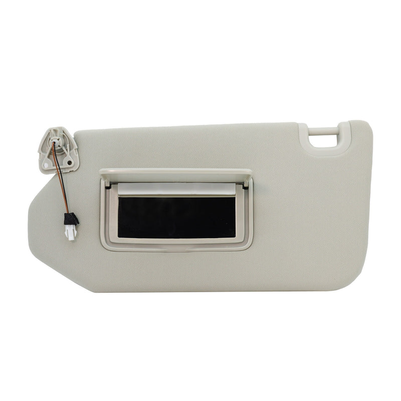 DURAFORCE For INFINITI JX35 QX60 Pathfinder Left Driver Side Gray Sun Visor W/Lamp &Clip