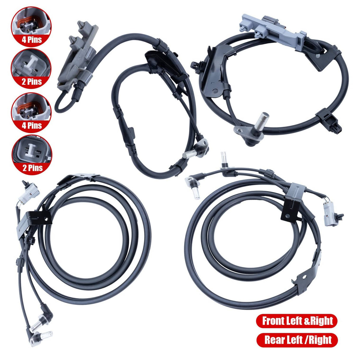 For Holden ISUZU D-MAX Rodeo 2.5 3.0 (2003-ON) 4 X ABS Speed Sensor 89 ...