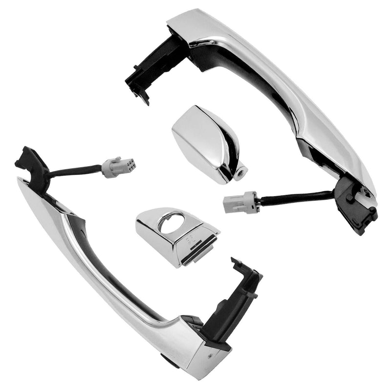 DURAFORCE New 2x Chrome Door Smart Key Handle Front Outside RH&LH For 16-21 Hyundai Tucson