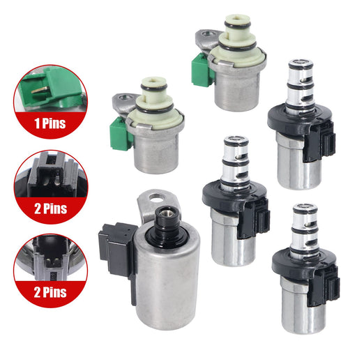 DURAFORCE 6Pcs 4F27E Transmission Shift EPC PWM Solenoid For Mazda MPV Ford V6 l4 New