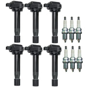 DURAFORCE UF603 6pcs Ignition Coil & Spark Plug For 2009-2015 Honda Pilot Acura TL 3.5L