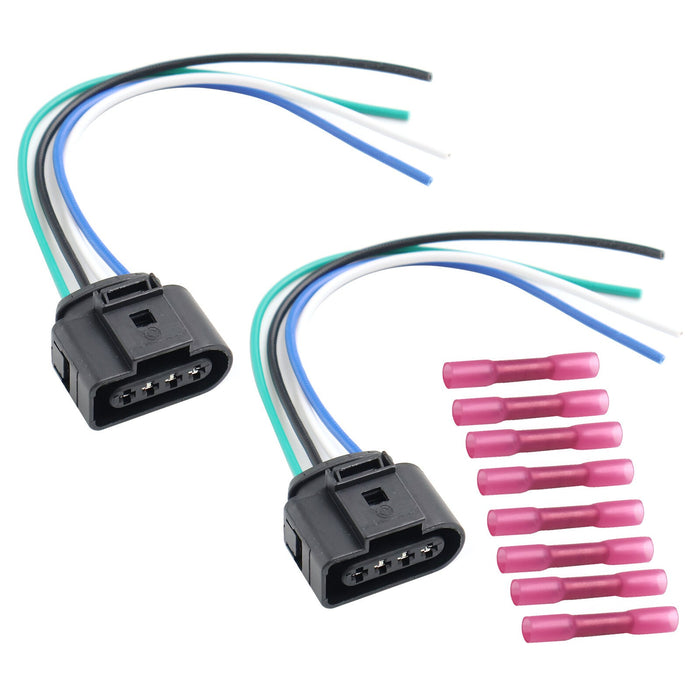 DURAFORCE 2 Pcs Ignition Coil Connectors With Wiring W/Terminals 1J0973724 For VW Audi